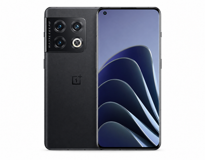OnePlus 10 Pro 5G  Black OnePlus smartphone with quad camera module and front display