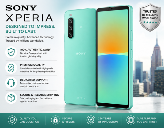 Sony Xperia 10 IV XQ-CC72 5G Dual SIM 128GB 6GB RAM GSM Unlocked – Mint