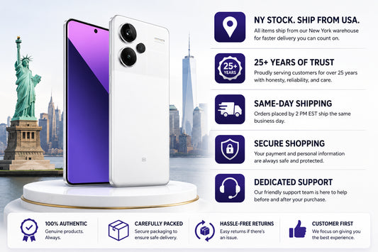 Moonlight white smartphone with purple gradient front and dual rear cameras