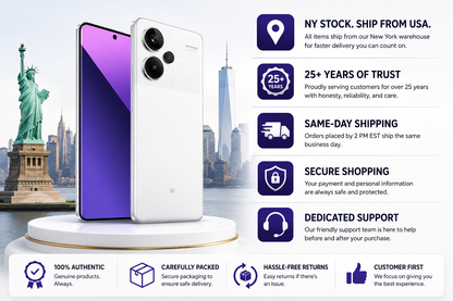 Xiaomi Redmi Note 13 PRO Plus 5G 256GB ROM 8GB RAM Dual SIM GSM Unlocked - Moonlight White