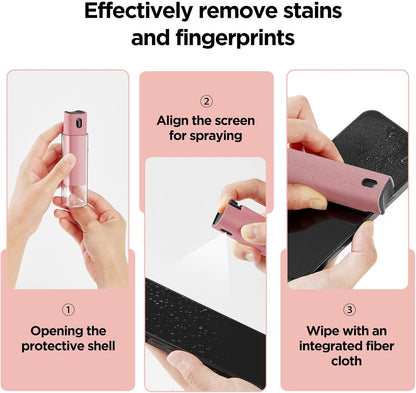 2-in-1 Screen Cleaner Spray & Wipe for Phones, Tablets, Laptops and Touchscreens