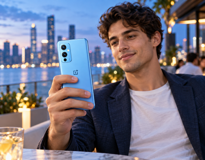 OnePlus 9 5G 256GB 12GB RAM LE2110 Dual SIM GSM Unlocked - Arctic Sky Blue