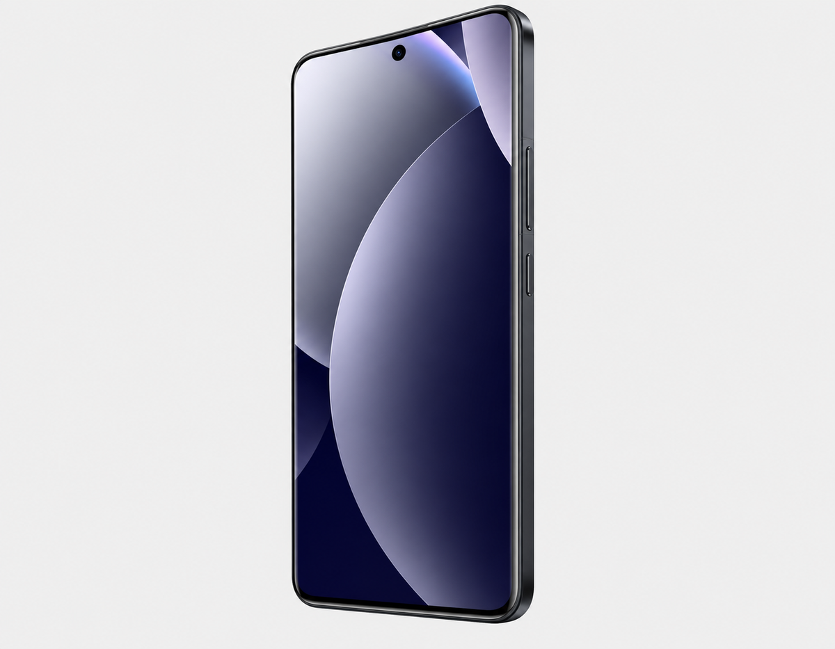 Xiaomi Redmi Note 15 Pro 4G Black smartphone front view from an angle with slim bezels and notch camera hole