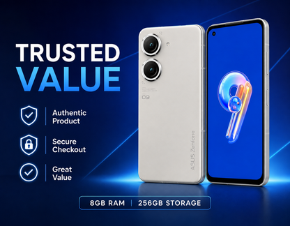 Asus Zenfone 9 AI2202 5G 256GB Dual SIM 8GB RAM GSM Unlocked - White