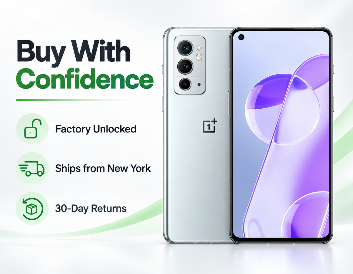 OnePlus 9RT 5G 256GB 8GB RAM MT2110 Dual SIM GSM Unlocked China Version - Silver