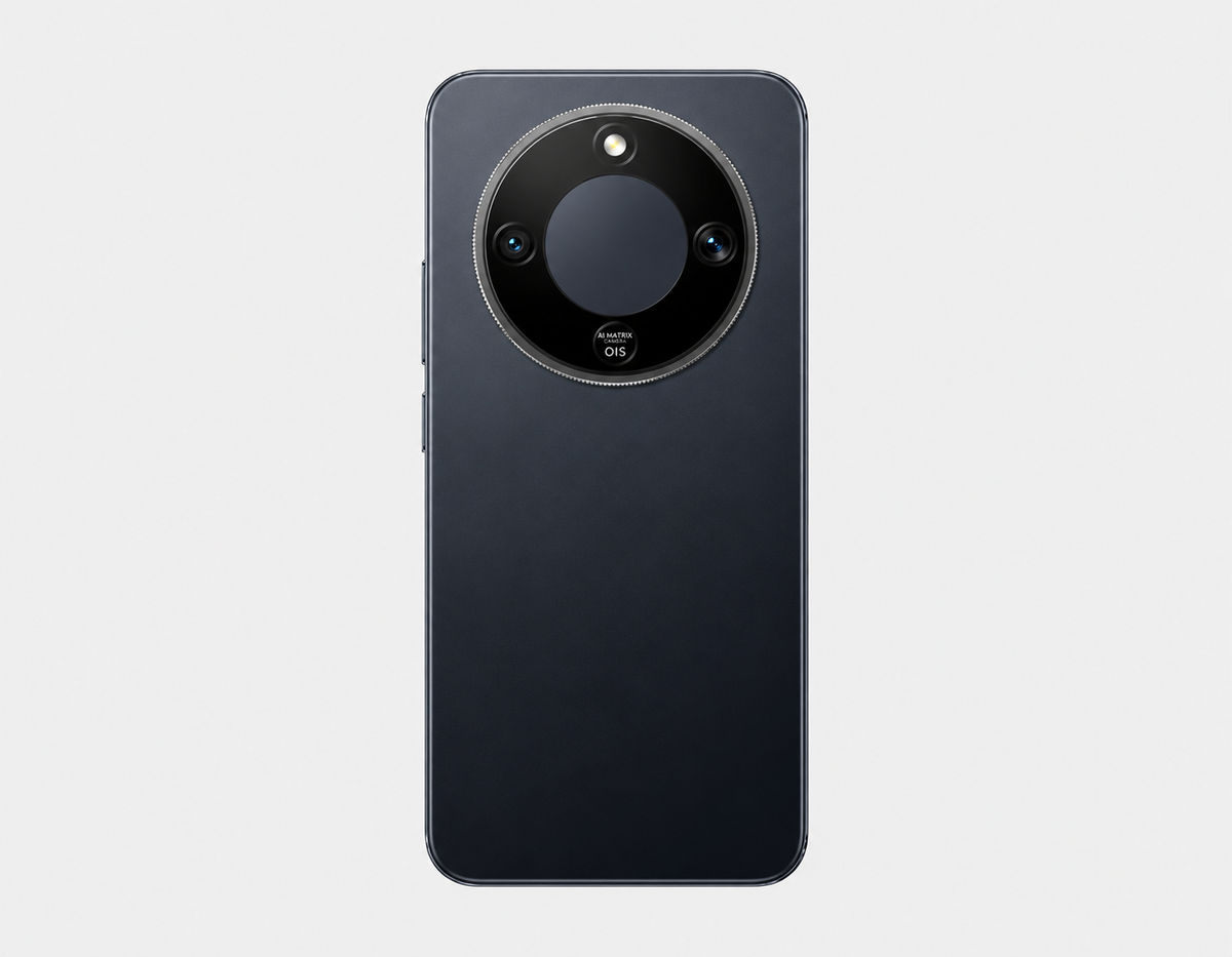 Honor X9d 5G Dark smartphone back with circular camera island and two lenses