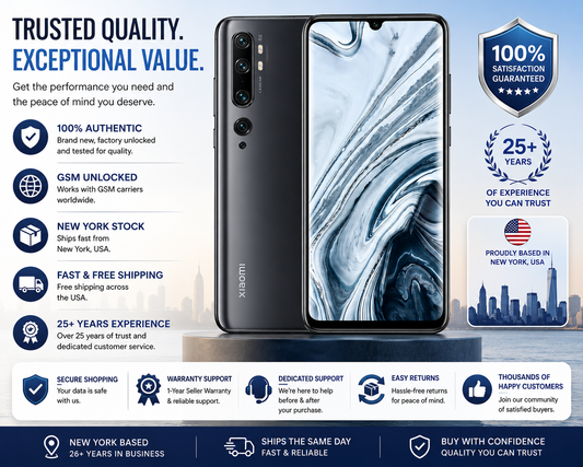 Xiaomi Redmi Note 10 Onyx Gray smartphone with front display and rear cameras, with warranty and quality badges