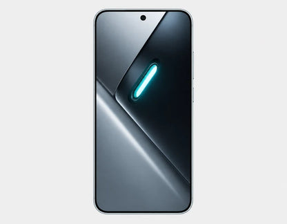 Xiaomi Poco X8 PRO 5G Front smartphone with dark display and glowing light bar