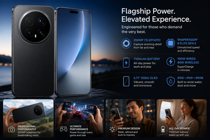 Honor Magic8 Pro 5G Dual SIM 1TB ROM 16GB RAM GSM Unlocked - Black