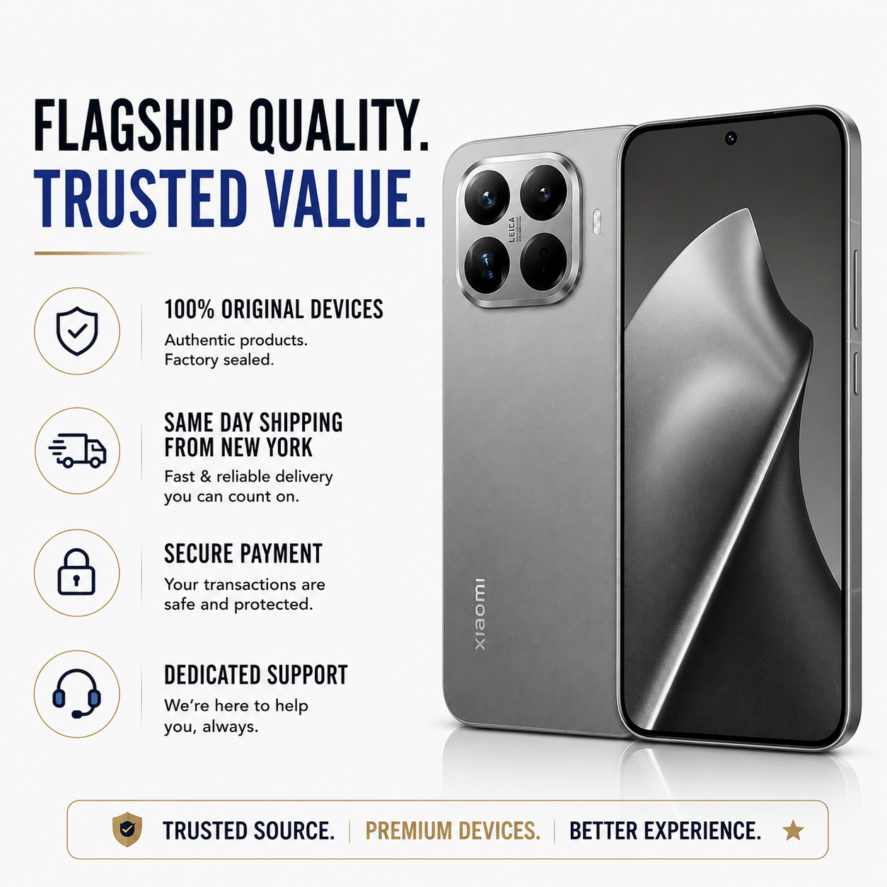 XIAOMI 15T PRO 5G 512GB ROM 12GB RAM Dual SIM GSM Unlocked - Gray
