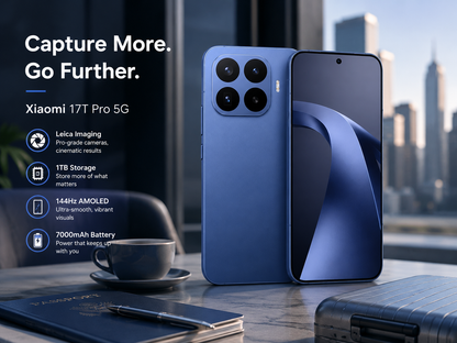XIAOMI Mi 17T PRO 5G 1TB ROM 12GB RAM Dual SIM GSM Unlocked - Blue