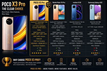 Xiaomi Poco X3 Pro 128GB 6GB RAM Dual SIM GSM Unlocked - Bronze