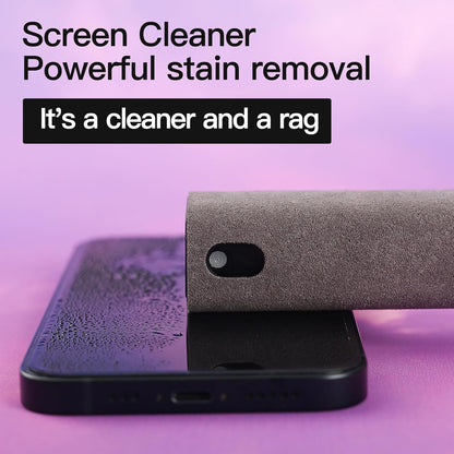 2-in-1 Screen Cleaner Spray & Wipe for Phones, Tablets, Laptops and Touchscreens