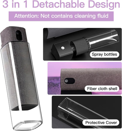2-in-1 Screen Cleaner Spray & Wipe for Phones, Tablets, Laptops and Touchscreens