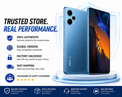 Xiaomi Poco F5 5G Dual SIM 256GB ROM 8GB RAM GSM Unlocked - Blue