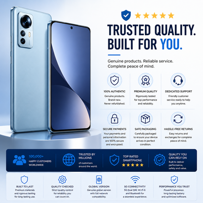 Xiaomi 12 5G Dual SIM 256GB ROM 12GB RAM GSM Unlocked - Blue