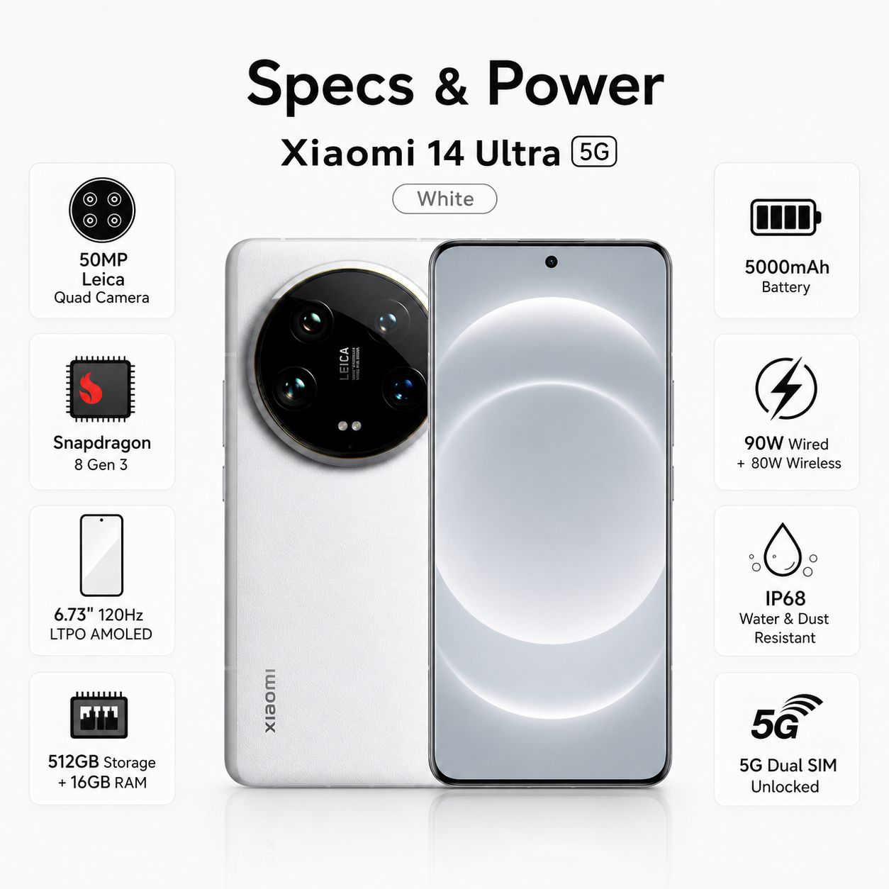 Xiaomi 14 Ultra グローバル版、デュアルSIMフリー、16GB・512GB、追加