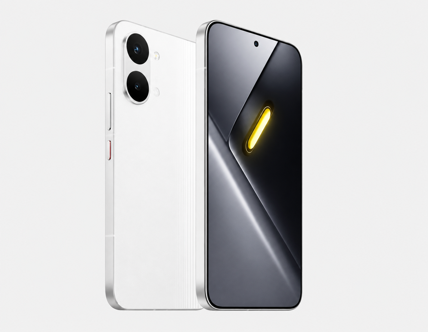 Xiaomi Poco X8 PRO MAX 5G White POCO smartphone front and back views with dual rear cameras visible