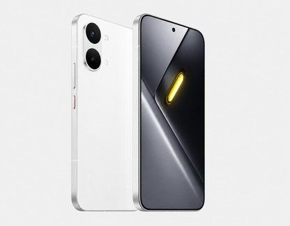 Xiaomi Poco X8 PRO MAX 5G White POCO smartphone front and back views with dual rear cameras visible