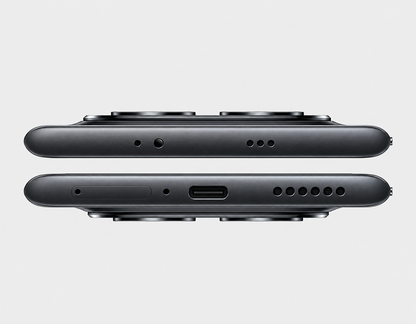 Xiaomi Redmi Note 15 5G  Black Xiaomi smartphone side ports, volume buttons, and speaker grille.