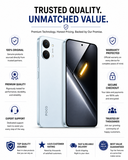 Xiaomi Poco X8 PRO MAX 5G 256GB ROM 12GB RAM Dual SIM GSM Unlocked - Blue