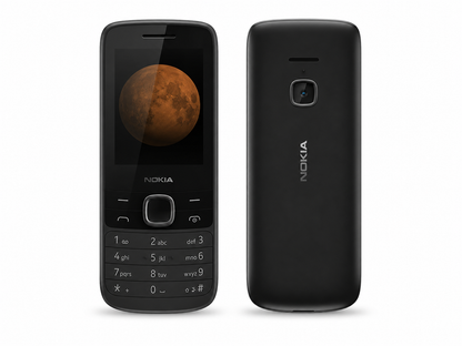 NOKIA 225 4G Black Nokia feature phone with front keypad and centered navigation button.