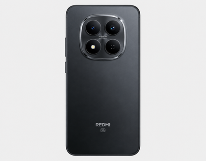 Xiaomi Redmi Note 15 Pro 4G Black smartphone back with circular triple cameras and Redmi logo