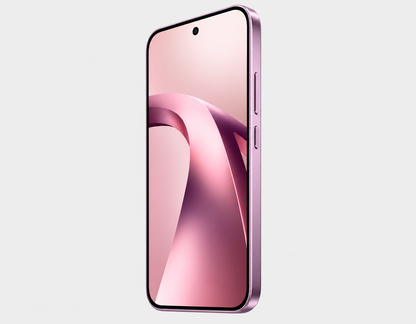 XIAOMI Mi 17T 5G Violet smartphone angled side view showing slim frame and side button positions.