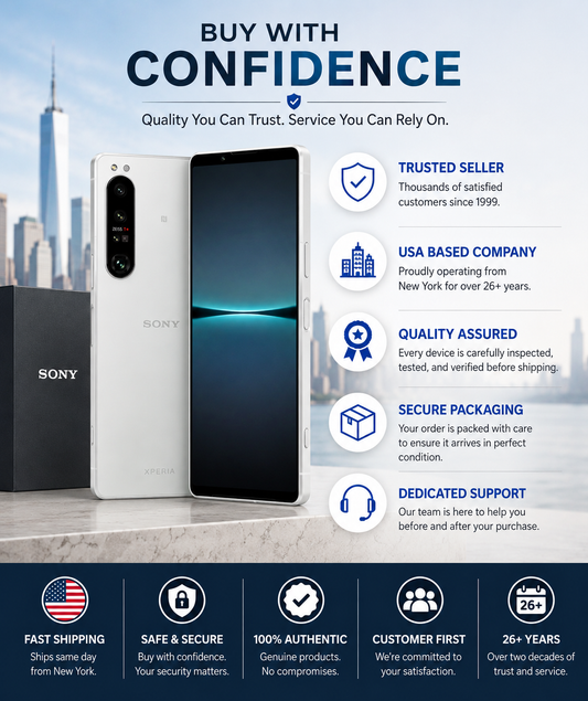 Sony Xperia 1 IV XQ-CT72 5G Dual 256GB 12GB RAM Dual SIM GSM Unlocked – White