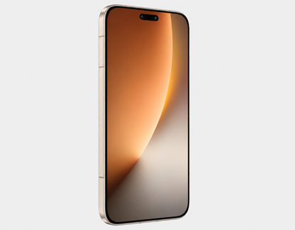 Honor Magic8 Pro smartphone front view, sunrise gold with curved display