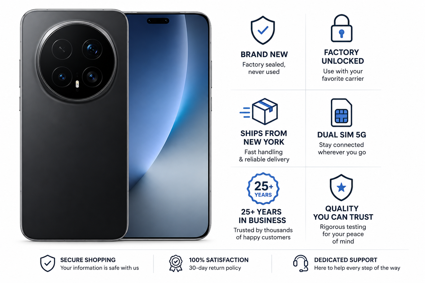 Honor Magic8 Pro 5G Dual SIM 1TB ROM 16GB RAM GSM Unlocked - Black