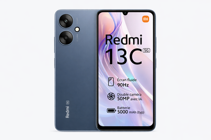 Xiaomi Redmi 13C 5G 256GB ROM 8GB RAM Dual SIM GSM Unlocked - Blue