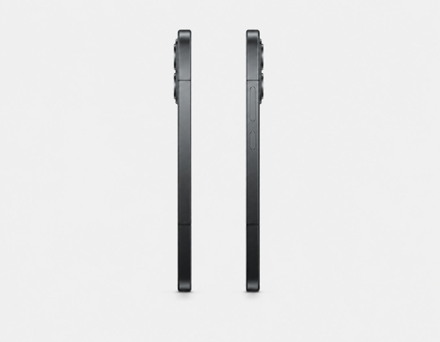 Xiaomi Poco F8 Pro 5G Black smartphone side profile with buttons, two views