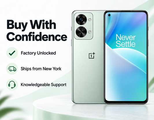 OnePlus Nord 2T CPH2399 5G 128GB 8GB RAM GSM Unlocked – Jade Fog