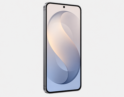 Samsung Galaxy S26 FE 5G smartphone front view in graphite with curved display