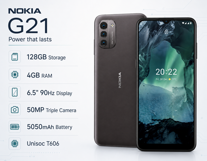 Nokia G21 Dual SIM 128GB ROM 4GB RAM GSM Unlocked - Dusk