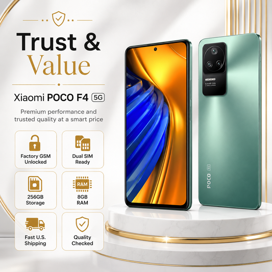 Xiaomi Poco F4 5G 256GB 8GB RAM Dual SIM GSM Unlocked - Nebula Green