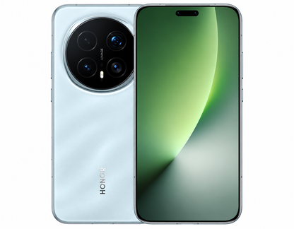 Honor Magic8 Pro 5G Sky cyan Honor smartphone with triple rear cameras and front display, 5G dual SIM