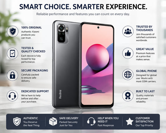 Onyx grey smartphone front and back view with dual rear cameras and punch-hole display