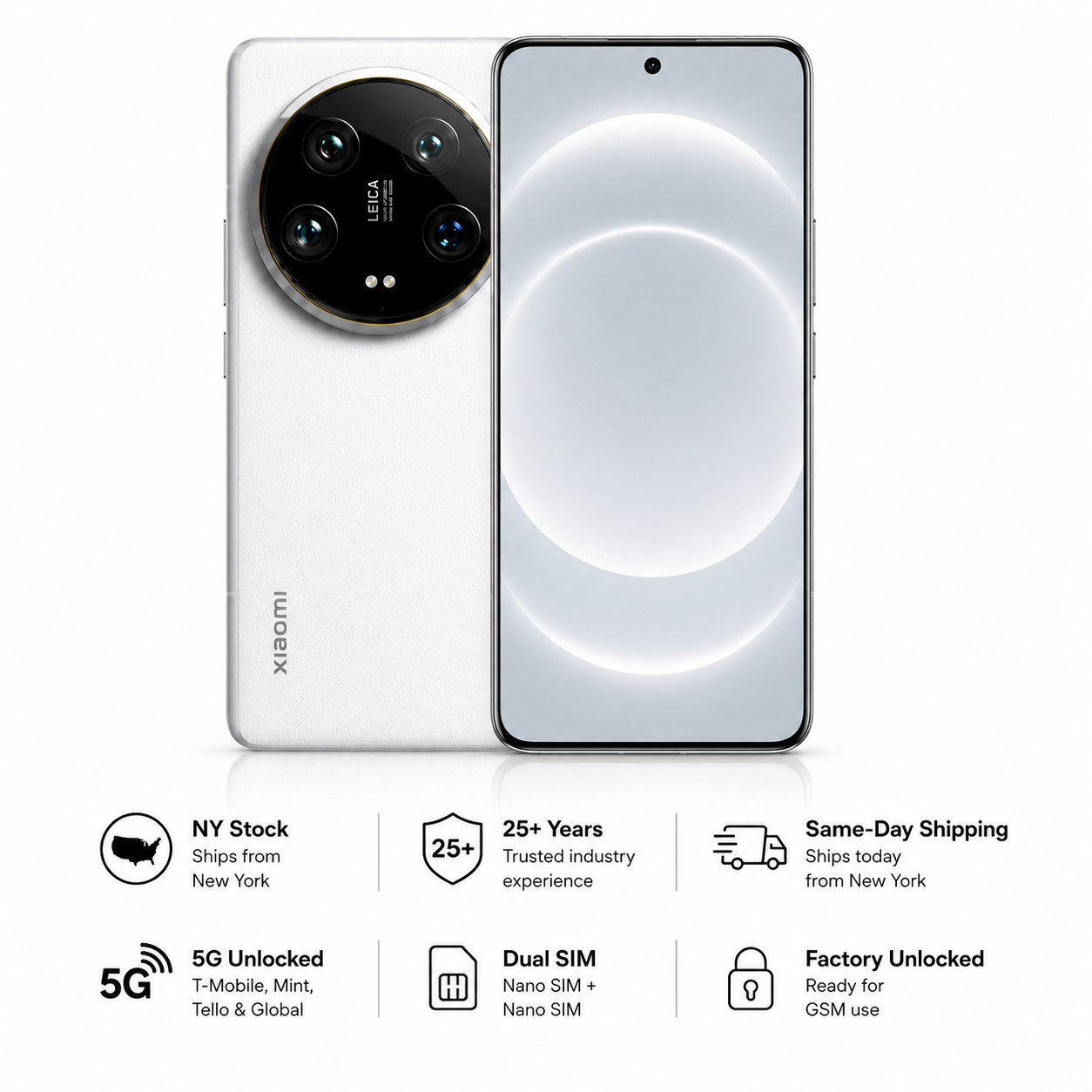Xiaomi 14 Ultra 5G 512GB ROM 16GB RAM Dual SIM GSM Unlocked Xiaomi 14 Ultra 5G 512GB ROM 16GB RAM Dual SIM GSM Unlocked