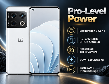 OnePlus 10 Pro 5G NE2210 Dual SIM 512GB 12GB RAM GSM Unlocked - White