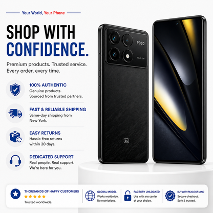 Xiaomi Poco F6 PRO 5G 1TB ROM 16GB RAM Dual SIM GSM Unlocked - Black