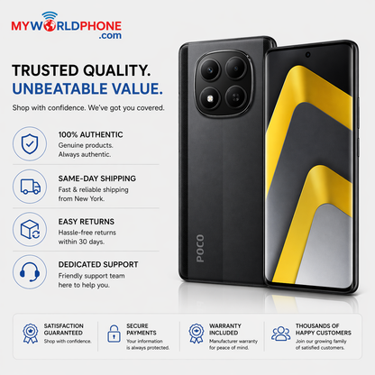 Xiaomi Poco M8 5G Dual SIM 256GB ROM 8GB RAM GSM Unlocked - Black
