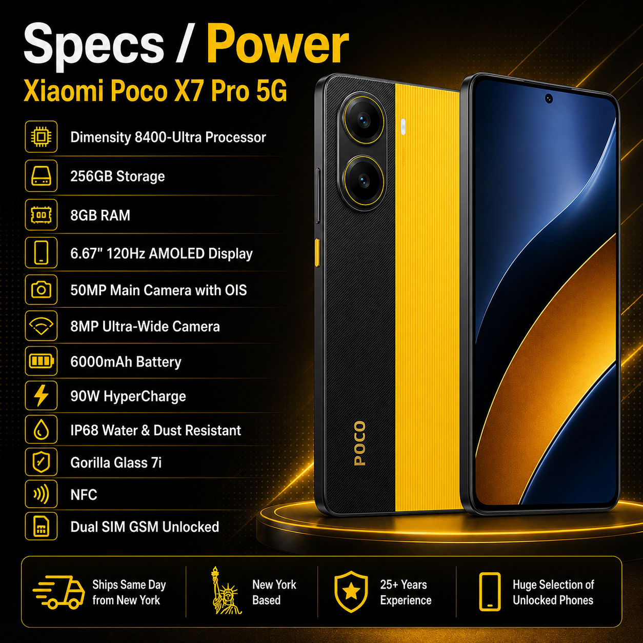 X7 Pro POCO スマホ 12GB(8+4GB) 8GB+ 送料無料 美品 POCO X7 Pro
