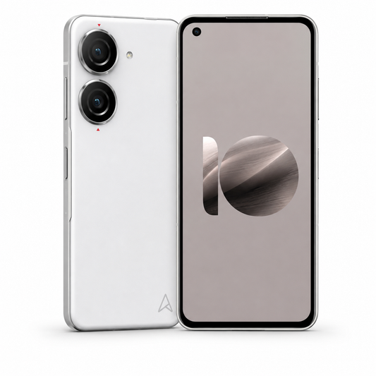 Asus Zenfone 10 AI2302 5G White dual-camera smartphone shown front and back, unlocked design