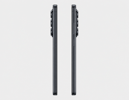Xiaomi Redmi Note 15 5G  Black Xiaomi smartphone side profile, showing slim buttons and edges.