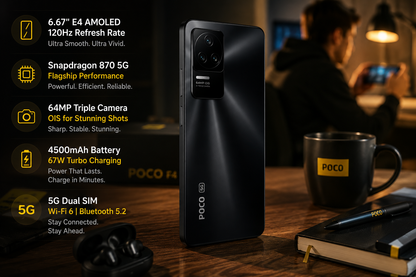 Xiaomi Poco F4 5G 256GB 8GB RAM Dual SIM GSM Unlocked - Night Black