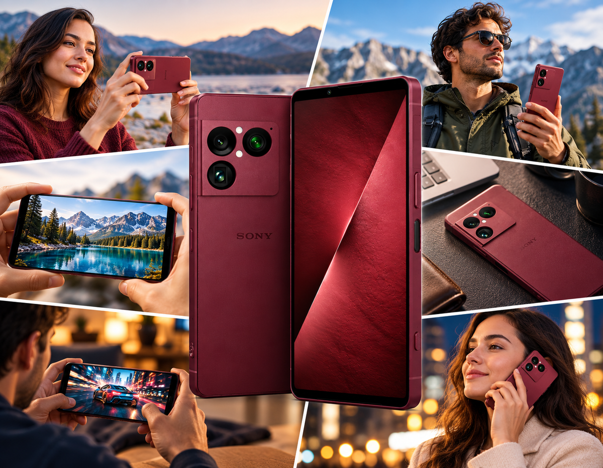Sony Xperia 1 VIII XQ-GE74 Dual SIM 5G 512GB ROM 12GB RAM GSM Unlocked - Red