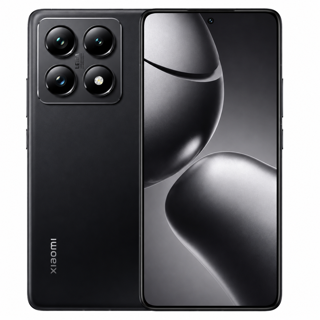 Xiaomi 14T Pro 5G Titan Black smartphone with curved display and quad rear cameras