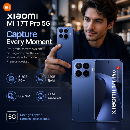 XIAOMI Mi 17T PRO 5G 512GB ROM 12GB RAM Dual SIM GSM Unlocked - Blue